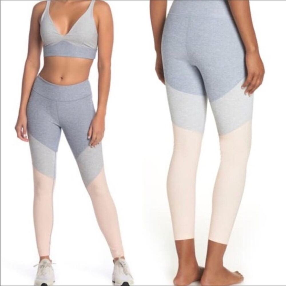 New Outdoor Voices 7/8 Springs Leggings Lake Dove Gray Pink Women's Size S